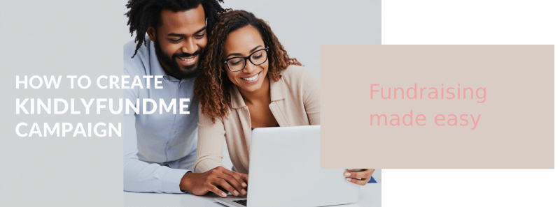 A person setting up a fundraising campaign on a laptop, smiling confidently